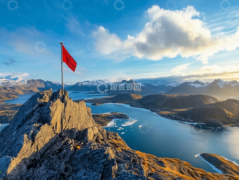 高清大图下载【趣麦麦图】赤旗飘扬