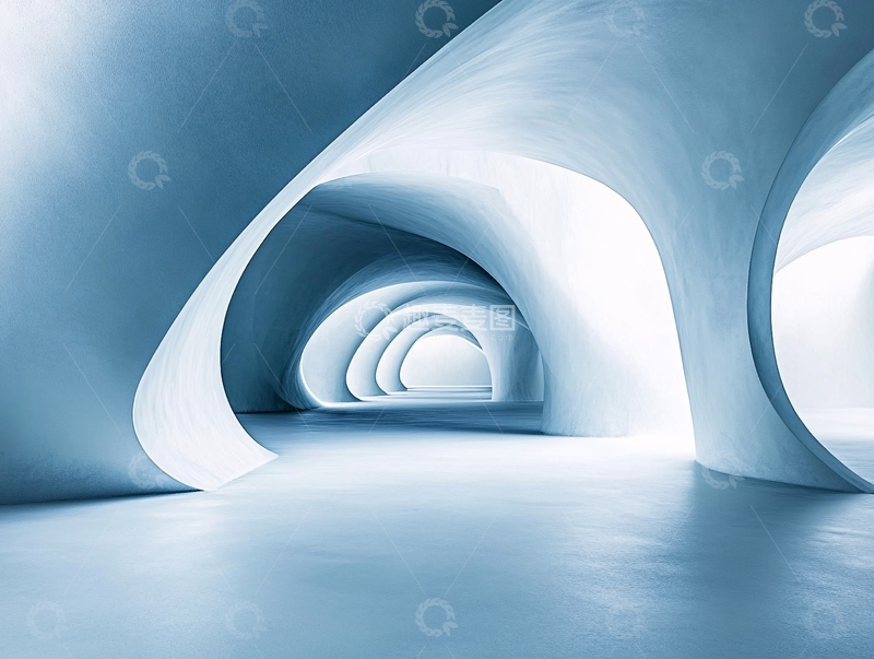 高清大图下载【趣麦麦图】建筑设计蓝色的房间5