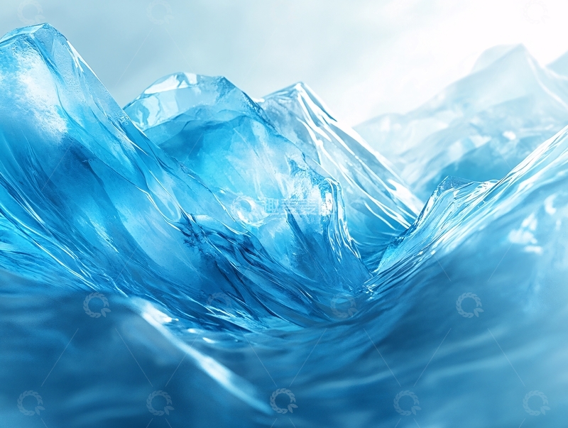 高清大图下载【趣麦麦图】蓝色梦幻冰