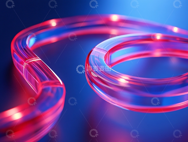 高清大图下载【趣麦麦图】立体渐变发光体设计38