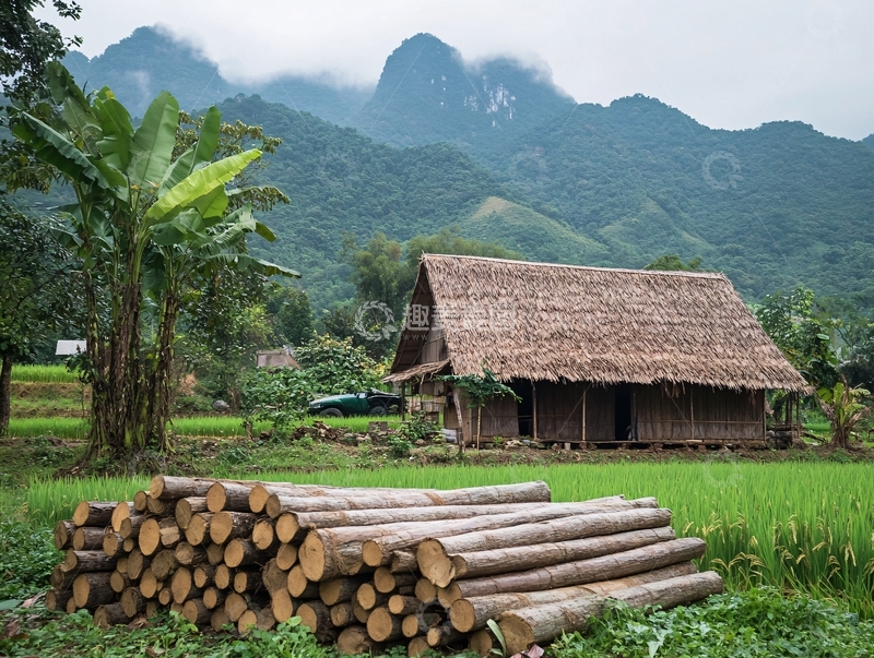 高清大图下载【趣麦麦图】黎族谷仓