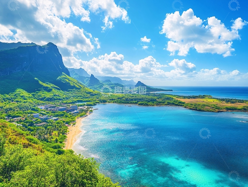 高清大图下载【趣麦麦图】大海海滨山峦高清