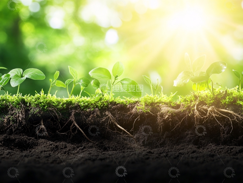 高清大图下载【趣麦麦图】阳光下的小苗56