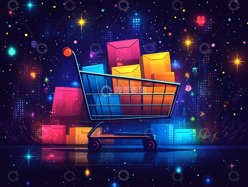 高清大图下载【趣麦麦图】购物炫彩