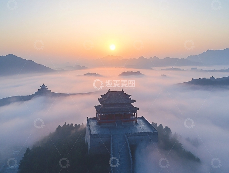 高清大图下载【趣麦麦图】古长城云海