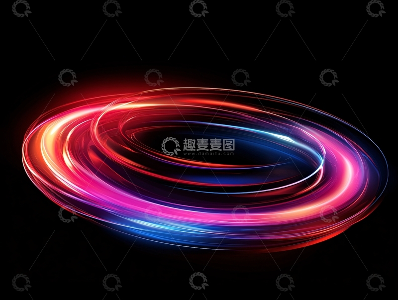 高清大图下载【趣麦麦图】光圈光感炫光曲线3