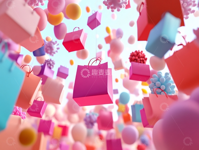 高清大图下载【趣麦麦图】购物节素材