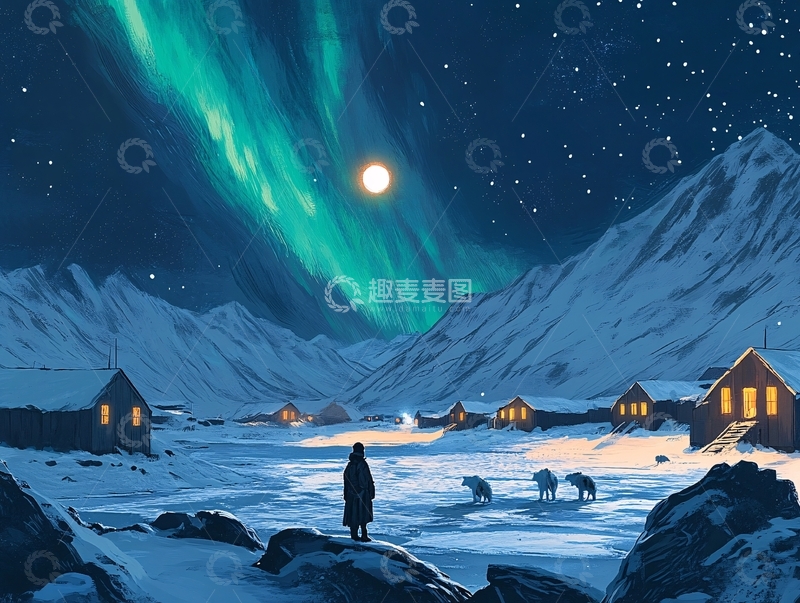 高清大图下载【趣麦麦图】极地部落