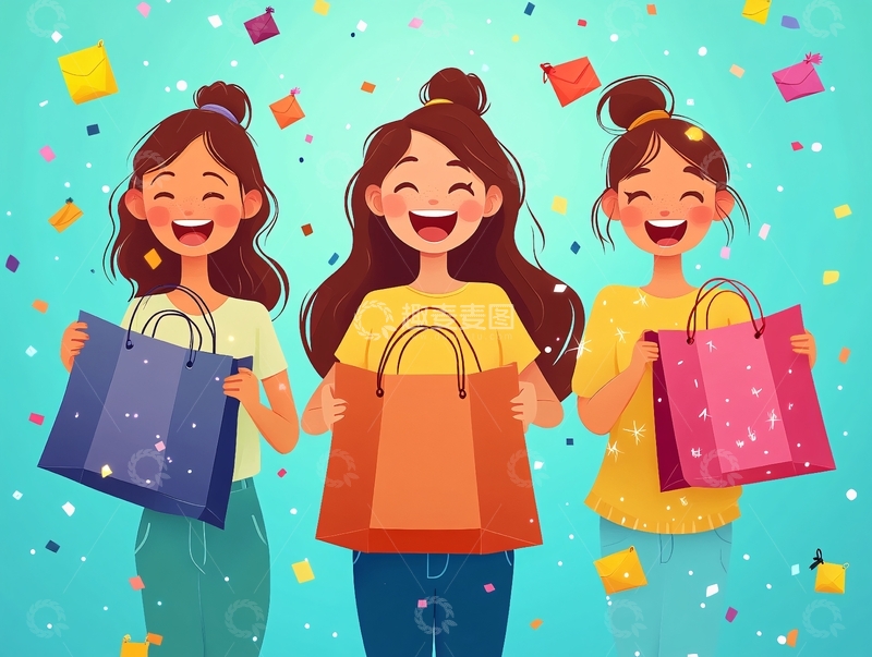 购物节插画2