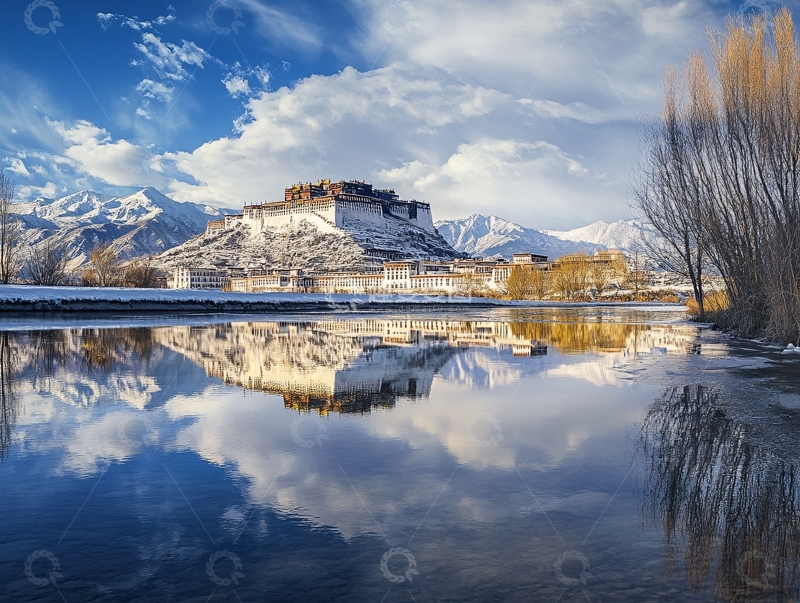 高清大图下载【趣麦麦图】布宫倒影