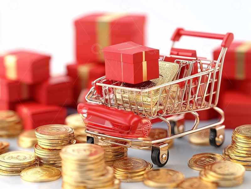 高清大图下载【趣麦麦图】消费节购物节2