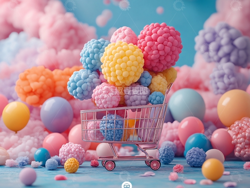 高清大图下载【趣麦麦图】质感彩色球2