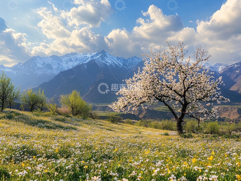 高清大图下载【趣麦麦图】高原梨树