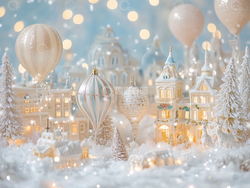 高清大图下载【趣麦麦图】微缩雪场景3