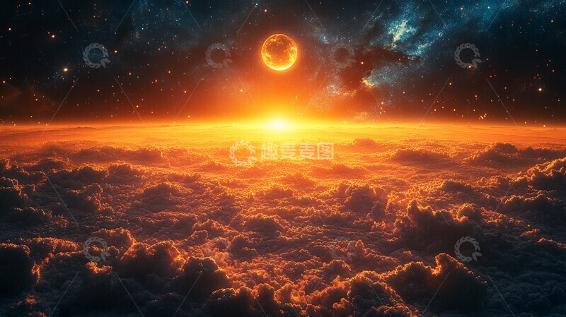 高清大图下载【趣麦麦图】星云银河夜空