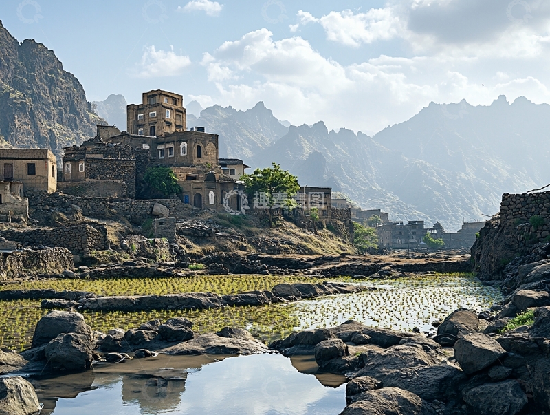 高清大图下载【趣麦麦图】多禾日村