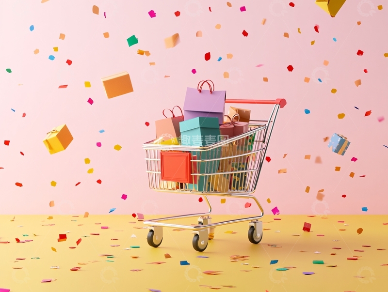 高清大图下载【趣麦麦图】购物节素材1