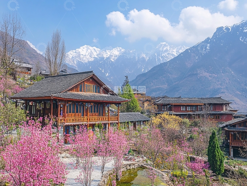 高清大图下载【趣麦麦图】索松村桃花