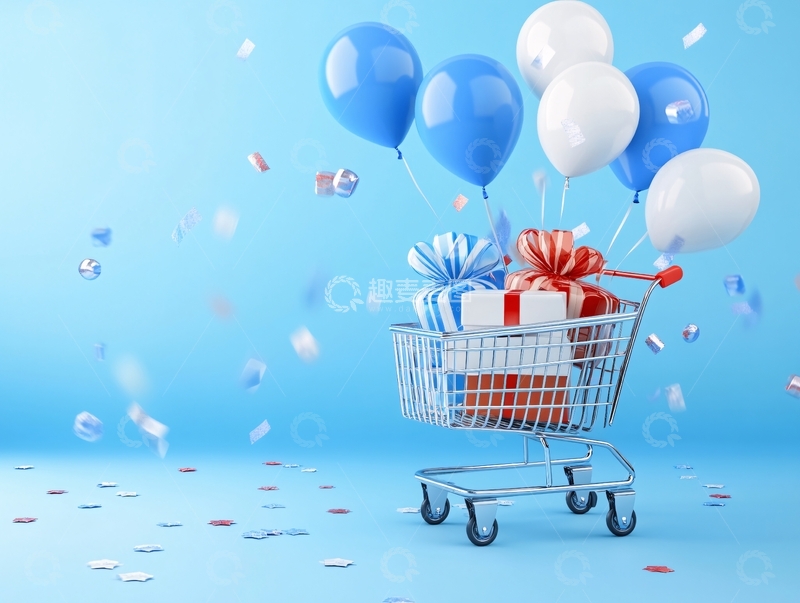 高清大图下载【趣麦麦图】六一购物节