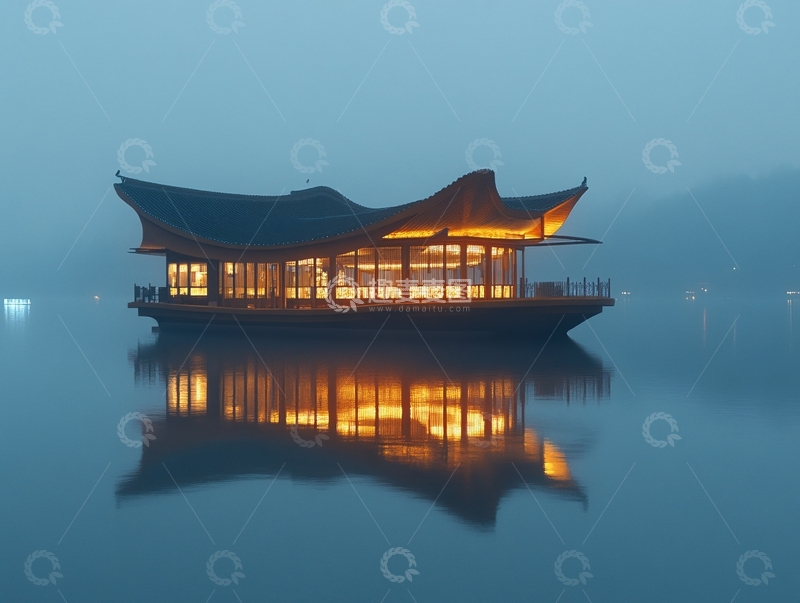 高清大图下载【趣麦麦图】大孔径光影水乡