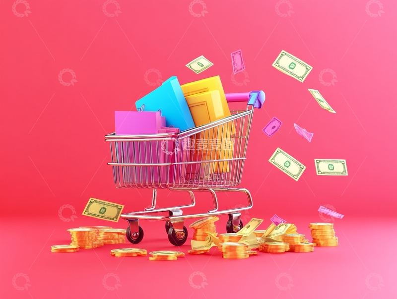 高清大图下载【趣麦麦图】购物节素材5