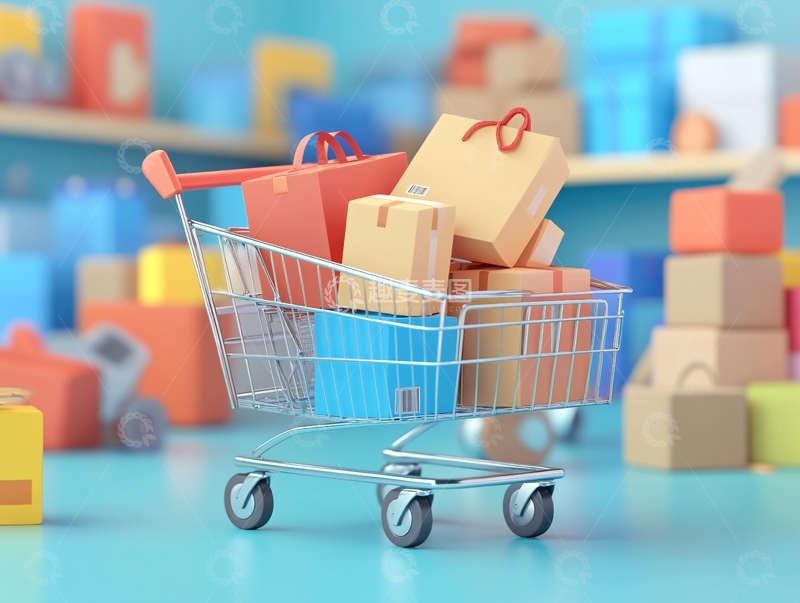 高清大图下载【趣麦麦图】消费节购物节9