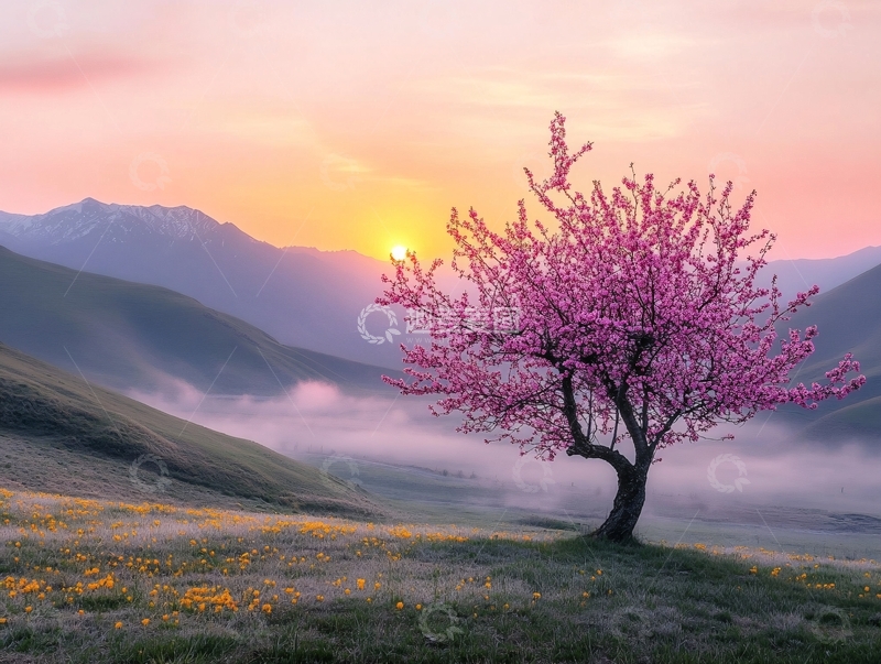 高清大图下载【趣麦麦图】杏花吐尔根1