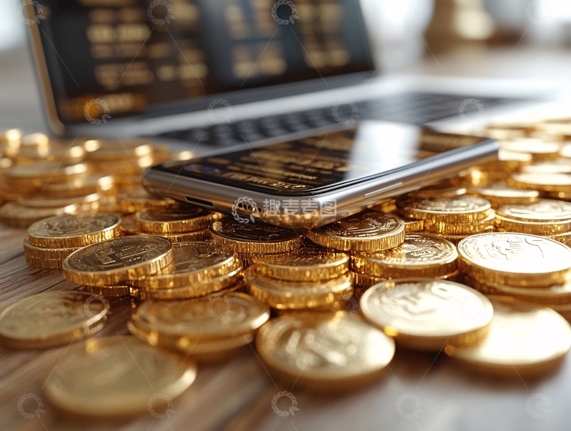 高清大图下载【趣麦麦图】金币金融互联网