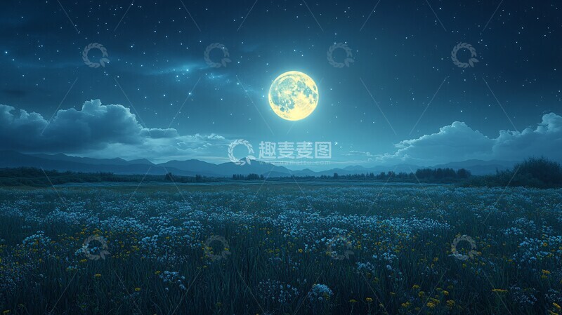 高清大图下载【趣麦麦图】-三伏天宁静的夜晚伏天2