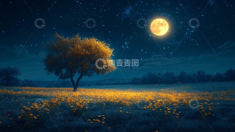 高清大图下载【趣麦麦图】三伏天宁静的夜晚伏天3