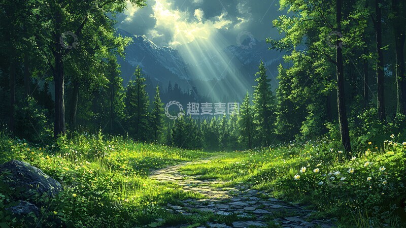 高清大图下载【趣麦麦图】森林背景图自然非都市风光森林