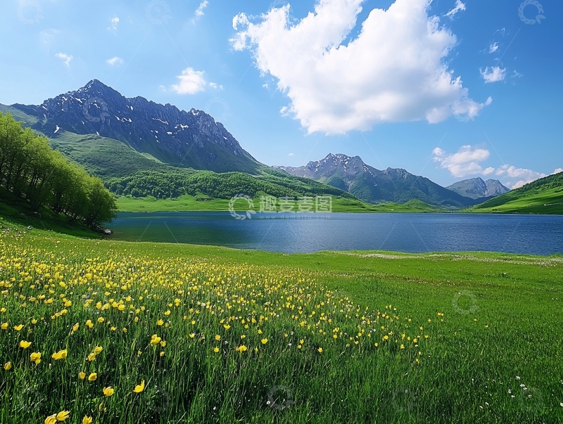 高清大图下载【趣麦麦图】赛里木风光壁纸1