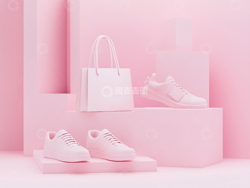 高清大图下载【趣麦麦图】粉色鞋盒