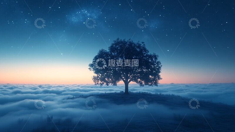 高清大图下载【趣麦麦图】夜空中最亮的星背景壁纸2