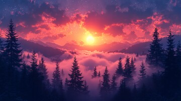 夜空中最亮的星背景壁纸