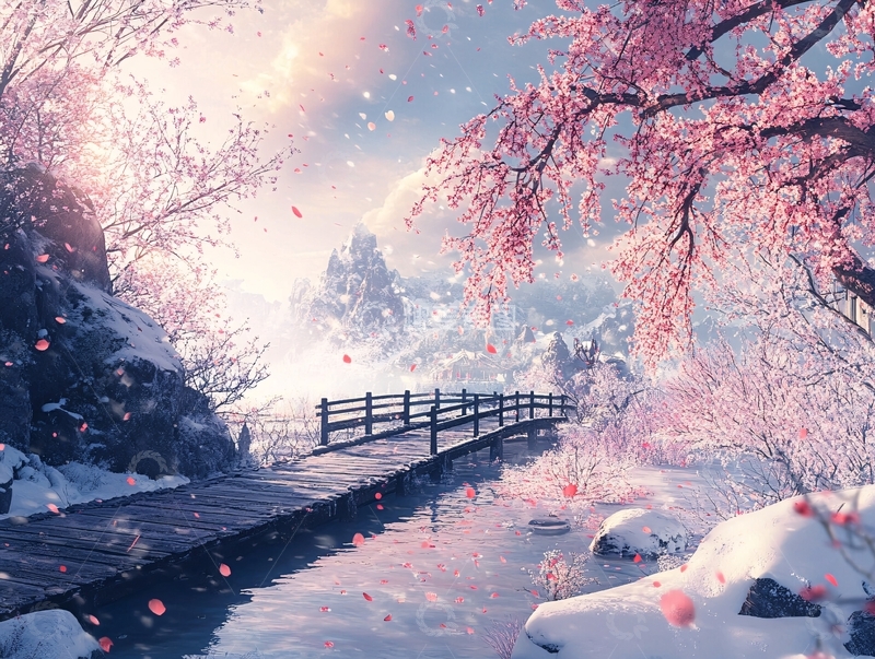 高清大图下载【趣麦麦图】唯美梦幻梅花林21