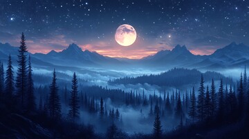 夜空中最亮的星背景壁纸3