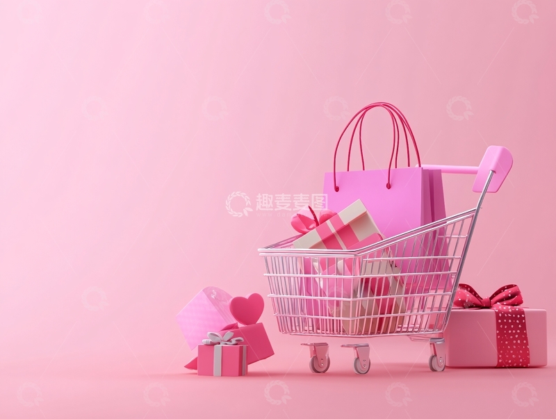 高清大图下载【趣麦麦图】女神节购物节买货节1
