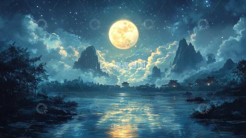 高清大图下载【趣麦麦图】美丽的大自然星空全景10