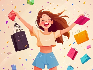 购物节插画4