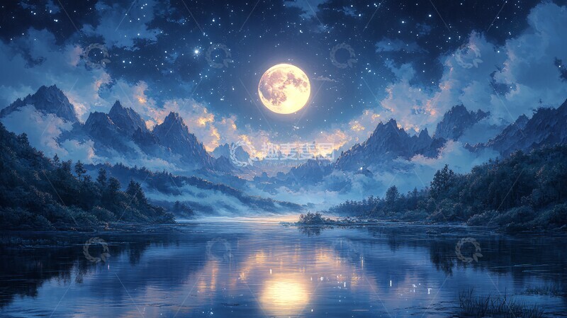 高清大图下载【趣麦麦图】美丽的大自然星空全景2