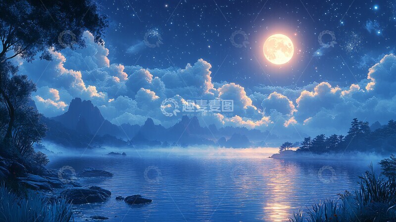 高清大图下载【趣麦麦图】美丽的大自然星空全景3