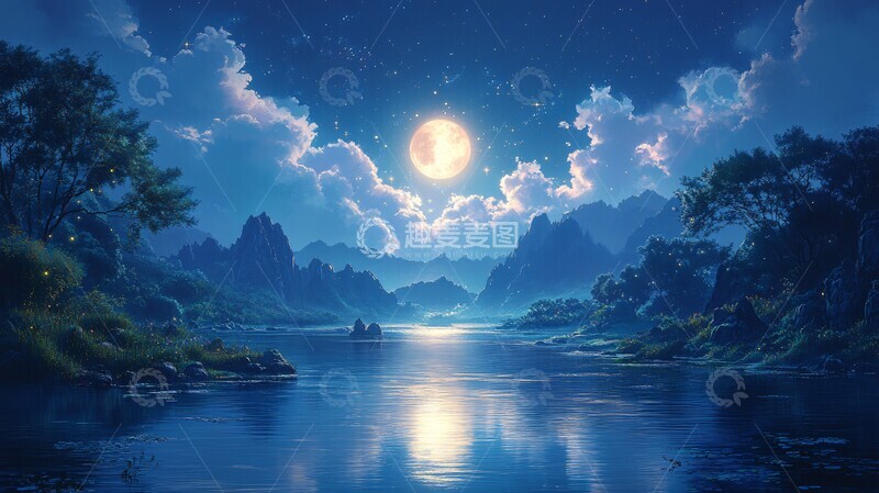 高清大图下载【趣麦麦图】美丽的大自然星空全景8