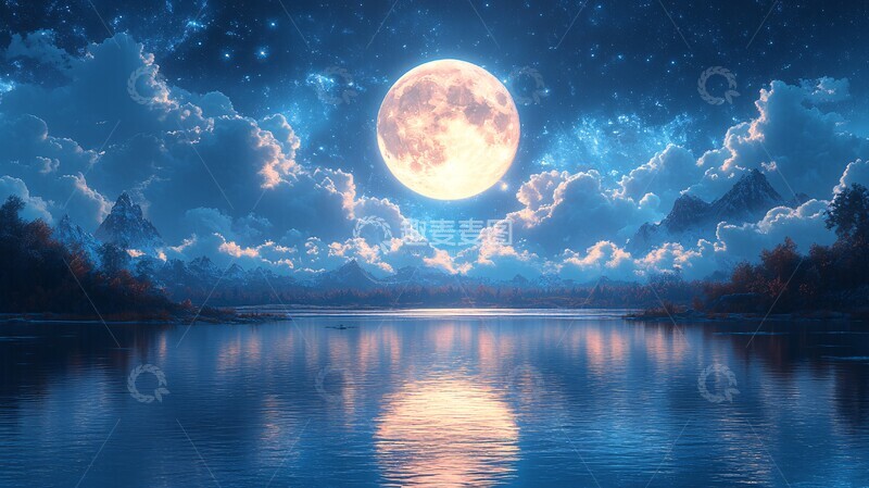 高清大图下载【趣麦麦图】美丽的大自然星空全景11