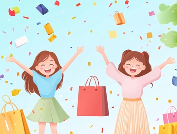购物节插画9