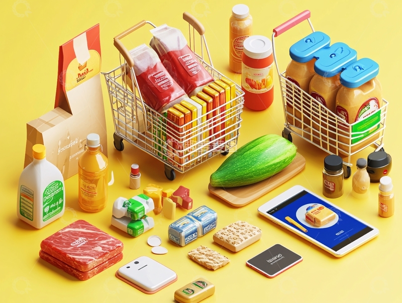 高清大图下载【趣麦麦图】-购买购物超市购物工具1