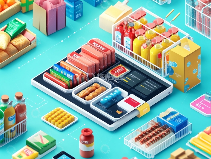 高清大图下载【趣麦麦图】医药盒包装插画