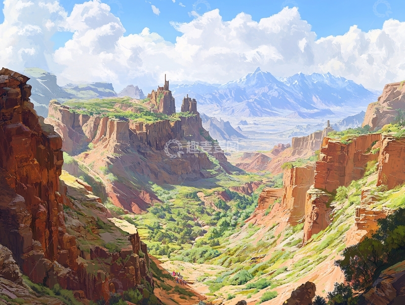 高清大图下载【趣麦麦图】风景原画22