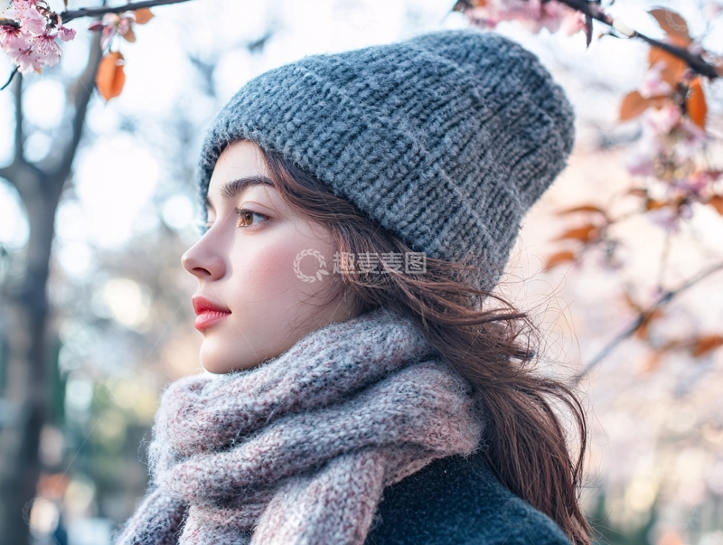 高清大图下载【趣麦麦图】游园的女人