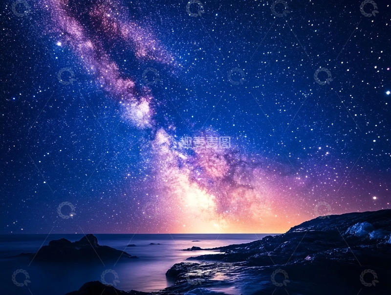 高清大图下载【趣麦麦图】宇宙唯美银河1